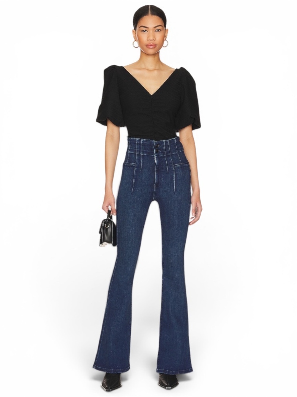 Free People x We the Free Jayde Flare Jeans in Night Sky Size 28
